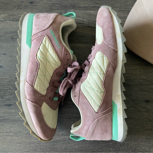 Merrell Alpine Sport Women’s Off White Burlwood Sneaker Size 9 and CC Ball Cap - Picture 6 of 14